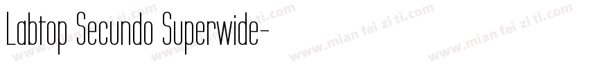 Labtop Secundo Superwide字体转换